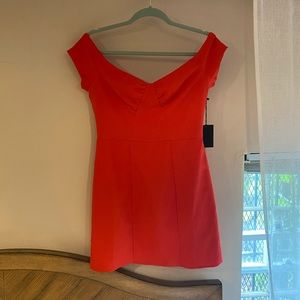 Red NBD revolve dress (TAGS STILL ON)